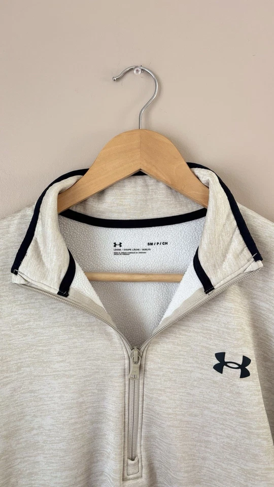 Sudadera Under Armour Mujer Cuarto Cremallera Talla Pequeña Calce Suelto Manga Larga Foto 4 de 4