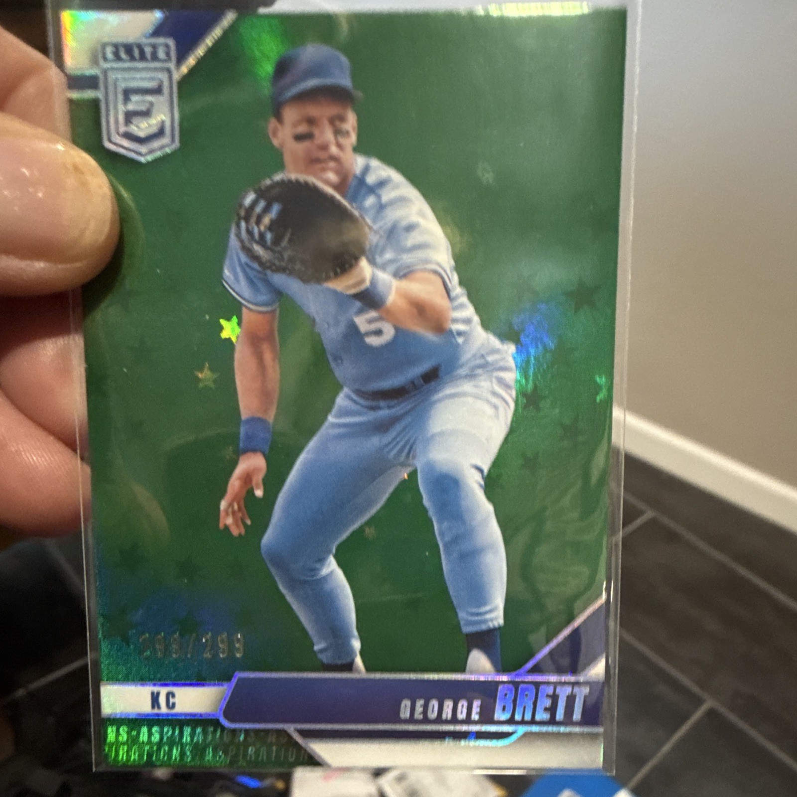 Panini 2025 Donruss Elite Baseball George Brett Royals #77 Aspirations /299