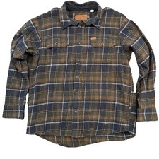 Orvis Men s Spread Collar Flannel Heavy Shirt Shacket, Size-Med