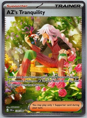 AZ's Tranquility Holo Special Illustration Rare ME04: Chaos Rising 120/086 NM