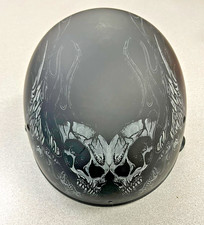 Genuine Harley-Davidson DOT Half Helmet HD-B03 XL/XXL Black skull