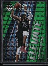 Karl-Anthony Towns 2020-21 Panini Mosaic Elevate Green Mosaic Prizm #15 Wolves