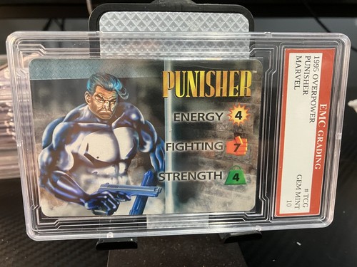 PUNISHER 1995 Marvel Overpower Character Card GRADED 10 MINT