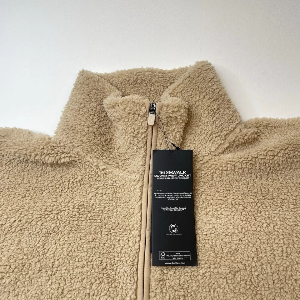 Chaqueta Skechers The Go Walk Downtime Sherpa Cálida Suave Confort Para Mujer’s 2XL Foto 3 de 4