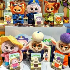 Zootopia Full Series 6 Styles of Vinyl Plush Toys, Trendy Blind Box Figurines