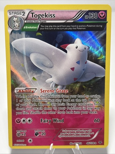 2015 Pokemon XY - Roaring Skies Togekiss (46 Delta) Holo Rare #46/108 NM MINT