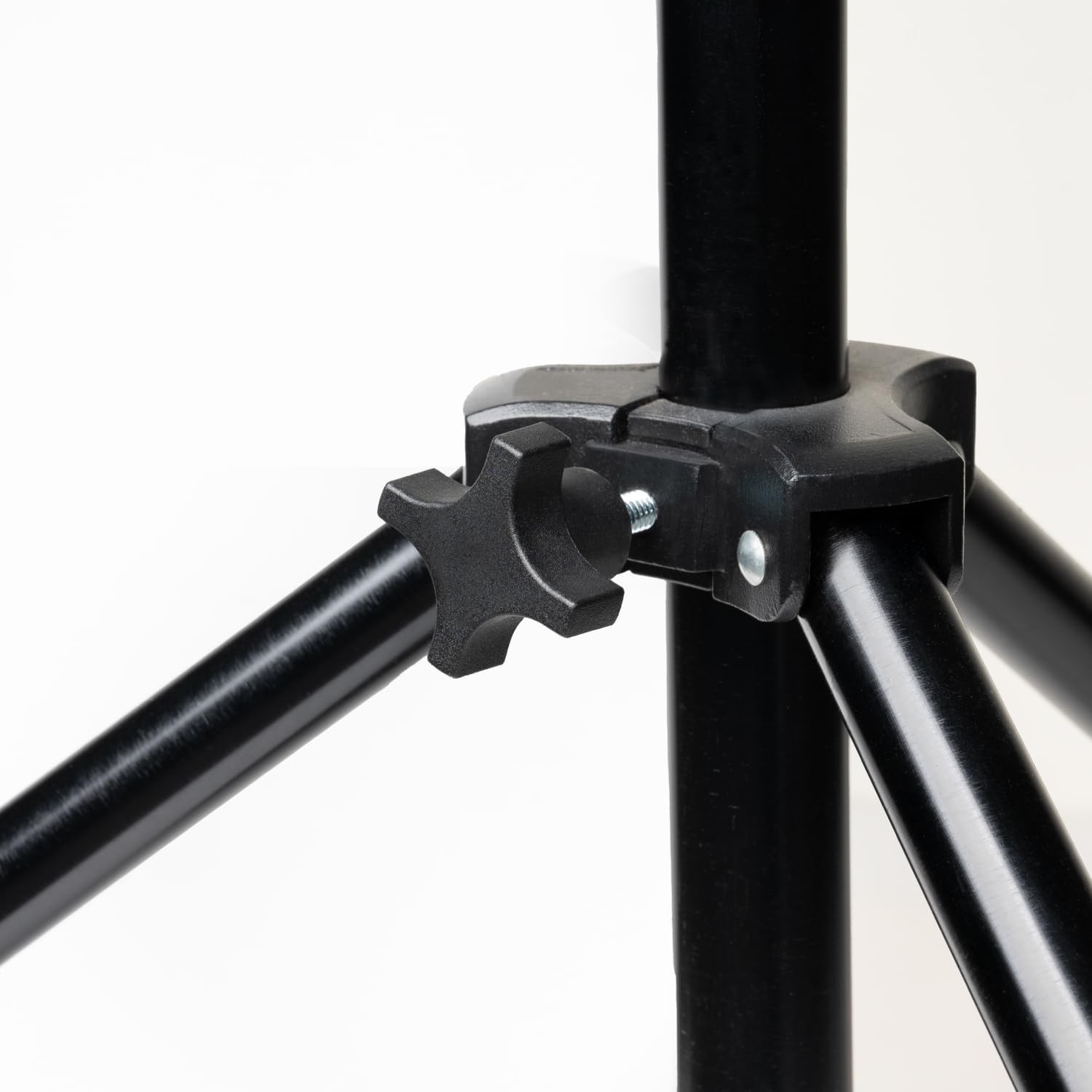 POWERTEC 10 Pack 5/16"-18 4 Point Knobs with 1" Threaded Stud, 5/16-18, Black 