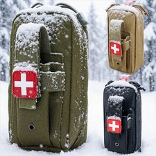 Military Molle Medical Pouch Tourniquet Holder Tactical First Aid Trauma Kit Bag