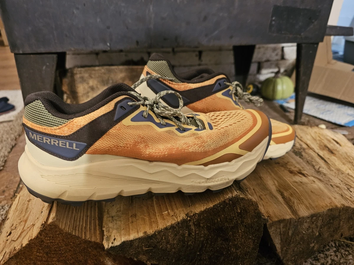 Merrell Men\'s Athletic Shoes - Brown and Biege Mesh with Black & Orange Sole. Merrell Men Moab 3 Shoes | eBay main image 4