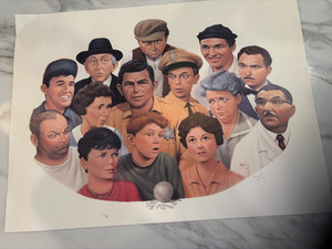 Vintage Rare Poster, The Andy Griffith Show Characters, Tiny tear on left side