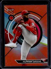 2023 Topps Finest Hunter Greene Orange Refractor #/25 Reds