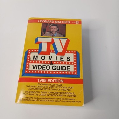 Leonard Maltin's TV Movies & Video Guide 1989 Edition, Paperback 1,222 pages