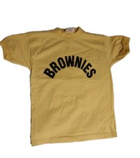Vintage BROWNIES t-shirt, yellow, used, 76cm / 30"