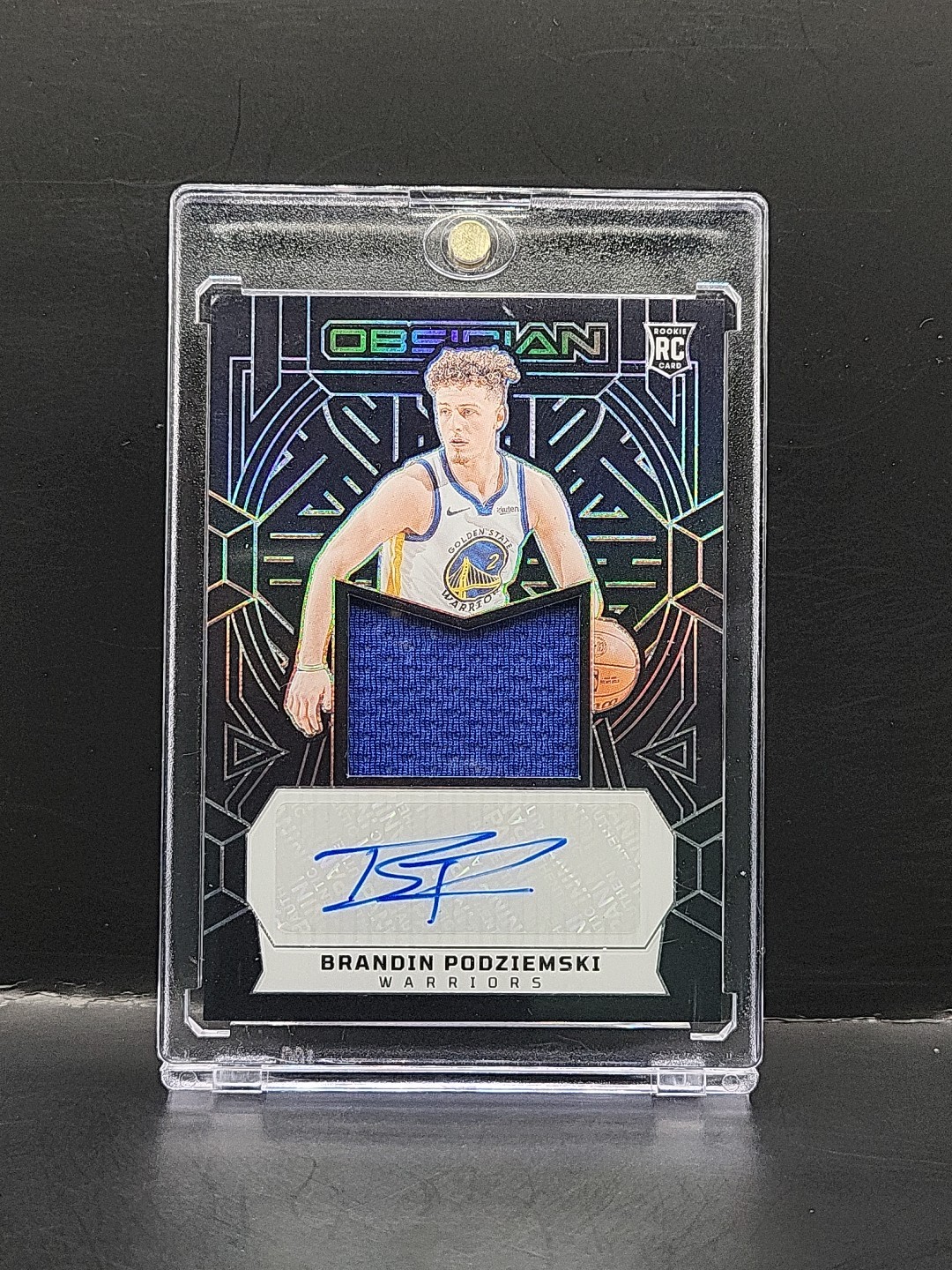 2023-24 Panini Obsidian - Brandin Podziemski #223 RPA RC Patch Auto #d/99