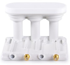 Monoblocco LNB TWIN TRIPLE Feed Opticum 19 16 13 per 2 partecipanti Balcani Eutelsat