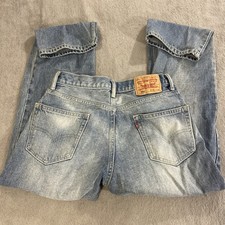 Vintage Levis Jeans Mens W31 L30 Blue 550 USA Made Faded Light Washed Out Pants