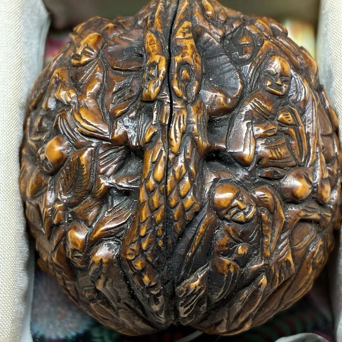 深木色色调佛中国风雕像、雕像| eBay