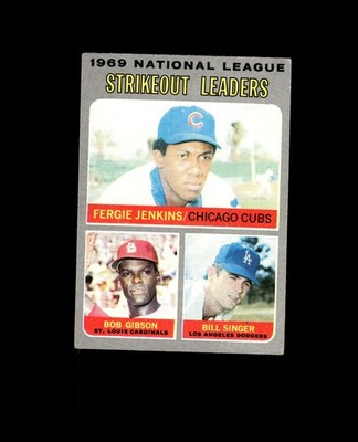 1970 Topps 71 NL Strikeout Leaders Jenkins/Gibson/Singer VG-EX #D1,554183