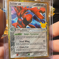 2026 Pokemon 30th Anniversary Scizor ex 108/115 Classic Collection Gold Holo NM