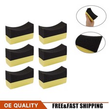 6x Tire Dressing Applicator Pads Gloss Shine Protectant Wheel Car Contour Sponge