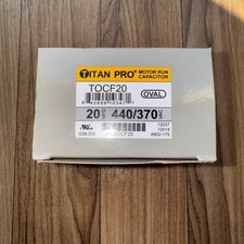 TITAN PRO TOCF20 Motor Run Capacitor, Oval, 20 MFD, 440/370 VAC