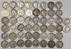Roll of 50 Silver Mercury Dimes $5 Face Value 90% Silver Coins Mixed Dates  ELM6