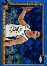 2025-26 Topps Chrome  Ben Sheppard Blue Basketball Refractor /150 #94