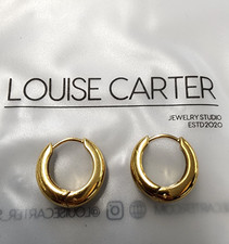 Louise Carter 14K Gold Plated Chunky Hoop Earrings 17mm