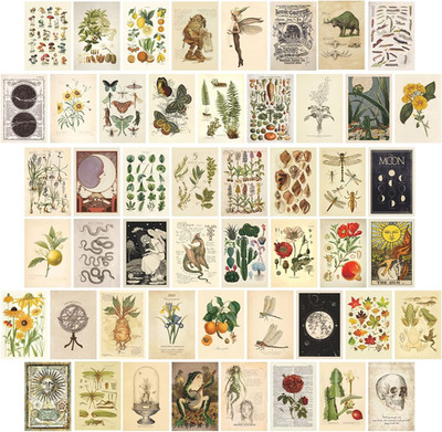 50 PCS wall collage kit aesthetic, aesthetic postcards, aesthetic postkarten, wa