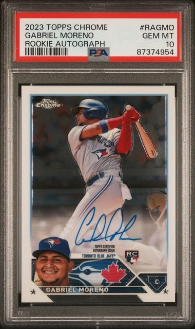 2023 Topps Chrome Gabriel Moreno Rookie Auto RC #RA-GMO ~ PSA 10