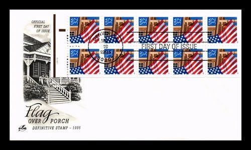 US COVER ARTCRAFT FIRST DAY OF ISSUE FLAG OVER PORCH BOOKLET