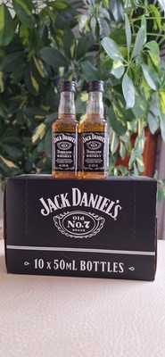Geschenk-Pack 10 x Jack Daniels Old No.7 5cl Miniatur Pet-Flaschen 40%