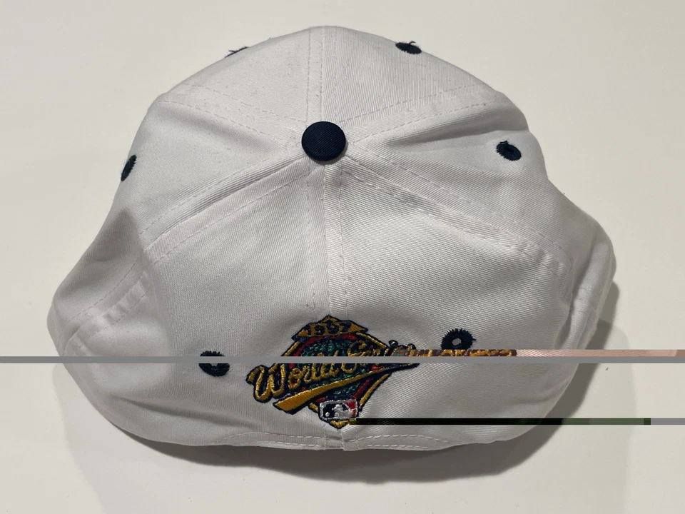 Sombrero SnapBack Vintage Logo 7 Serie Mundial 1997 Cleveland Indians Florida Marlins Foto 4 de 4