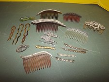 Lot 20 ea Hair Combs/Barrettes/Pins