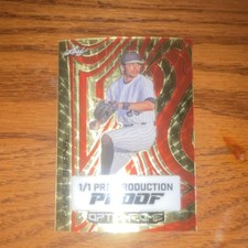 Marketplace image: Leaf Optichrome Chase Burns Pre-Production Proof 1/1 One of One SUPERFRACTOR