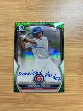 2023 Bowman #CPA-DV Derniche Valdez Chrome Prospect Auto Green Grass #/99