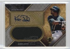 2017 Topps Triple Threads Unity Jumbo Relics Silver 26/75 Khris Davis Auto 1ek2