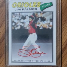 2026 Topps Heritage - Jim Palmer Orioles Real One Autograph Red Ink /77 #77RO-JP