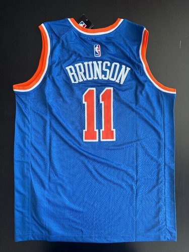 Jalen Brunson #11 Men's New York Knicks Blue Jersey Size Small - 44 New