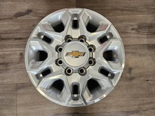 Chevy Machined Silver Silverado 3500 Pickup Oem Wheel 18 2021-2024 5959 Chevy Machined Silver Silverado 3500 Pickup Oem Wheel 18 2021-2024 5959
