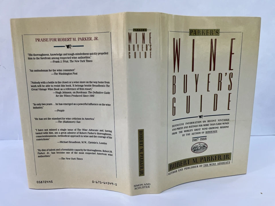 Robert M. Parker's Wine Buyer's Guide 1987 SIGNED First Edition 1st Printing Foto 4 de 4