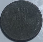 1944 Wheat Penny No Mint Mark and L On Rim Error — photo 2