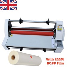 New Quality 13" V350 Laminating Machine Four Rollers Cold Hot Roll Laminator UK