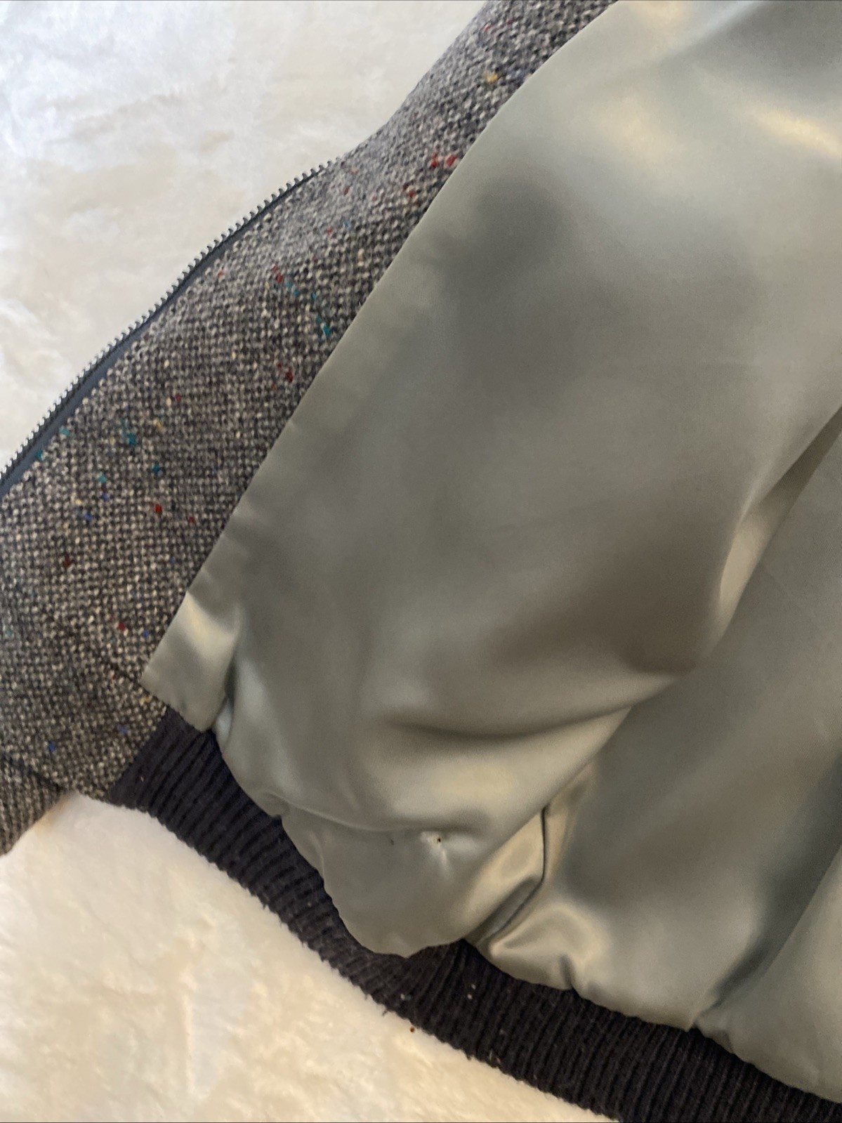 1970s Pendleton Tweed Bomber Jacket, Patch Pocket… - image 17