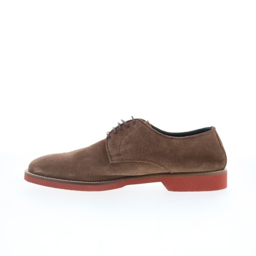 Pastori by Di Bianco Carus Mens Brown Suede Oxfords & Lace Ups Casual Shoes 9 - Picture 5 of 8