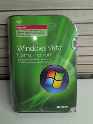 Microsoft WINDOWS VISTA HOME PREMIUM Upgrade 32 Bit DVD Software w/ Key