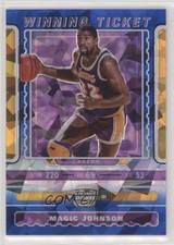 2019 Contenders Optic Winning Tickets Blue Cracked Ice Prizm Magic Johnson 9w4