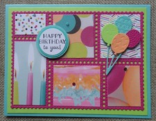 Stampin Up Card Kit HAPPY BIRTHDAY Postage Collage FUN Picture Perfect Party