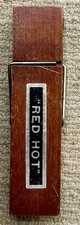 Large “Red Hot” wooden peg vintage Japan collectible rare