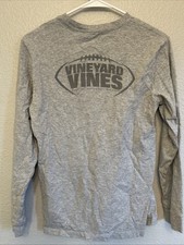 Vineyard Vines Long Sleeve T Shirt Youth Lg Football Graphic Comfort Casual